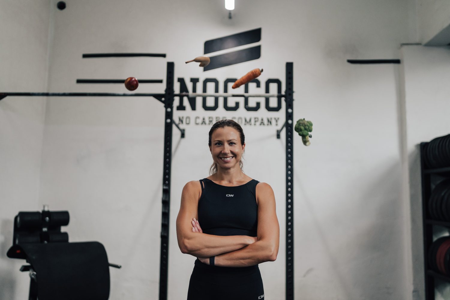 Ellinor Nilsson in the gym